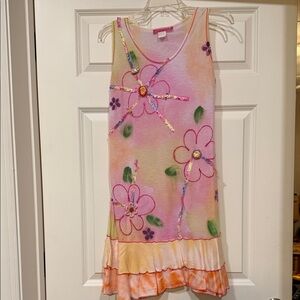 Floral Multicolor Cotton Sun Dress